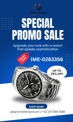 Blue White Modern Watch Sale Poster